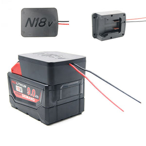 Battery Connector Adapter For Milwaukee 18v Dock Power 14AWG Robotics