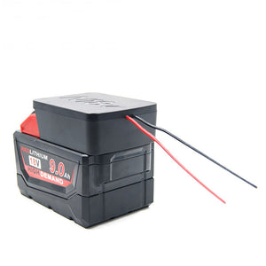 Battery Connector Adapter For Milwaukee 18v Dock Power 14AWG Robotics